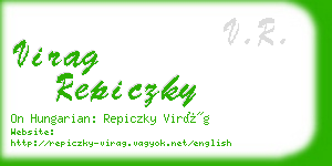 virag repiczky business card